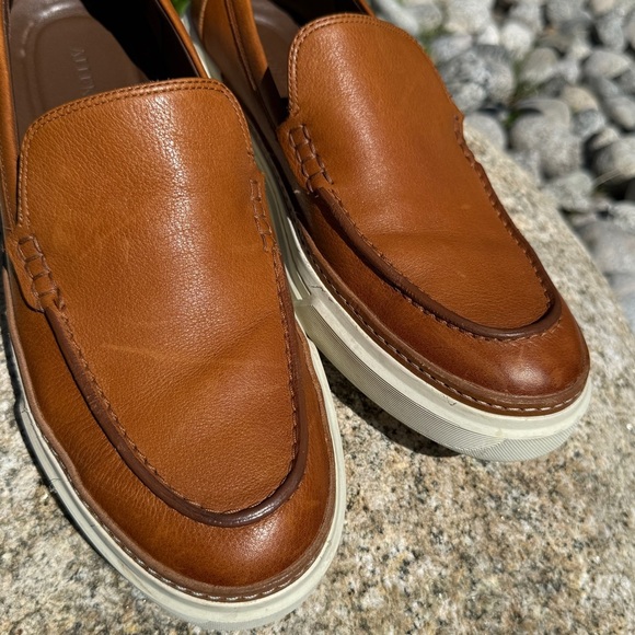 Allen Edmonds Mens Burke Vent Tan Leather Slip On Sneakers 8.5D USA Made Leather main image 9